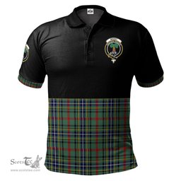 Scottish Bisset Clan Half Of Tartan Crest Tartan Polo Shirt Scottish Plaid Tartan Plaid - ScotsTee - scotstee.com