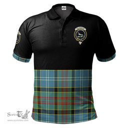 Scottish Walkinshaw Clan Half Of Tartan Crest Tartan Polo Shirt Scottish Plaid Tartan Plaid - ScotsTee - scotstee.com