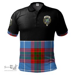 Scottish Crichton Clan Half Of Tartan Crest Tartan Polo Shirt Scottish Plaid Tartan Plaid - ScotsTee - scotstee.com