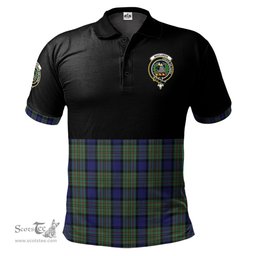 Scottish MacLaren Clan Half Of Tartan Crest Tartan Polo Shirt Scottish Plaid Tartan Plaid - ScotsTee - scotstee.com