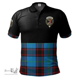 Scottish Wedderburn Clan Half Of Tartan Crest Tartan Polo Shirt Scottish Plaid Tartan Plaid - ScotsTee - scotstee.com