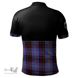 Scottish Rutherford Clan Half Of Tartan Crest Tartan Polo Shirt Scottish Plaid Tartan Plaid - ScotsTee - scotstee.com