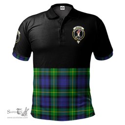 Scottish Meldrum Clan Half Of Tartan Crest Tartan Polo Shirt Scottish Plaid Tartan Plaid - ScotsTee - scotstee.com
