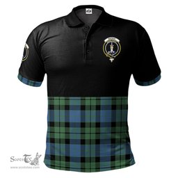 Scottish MacKay Ancient Clan Half Of Tartan Crest Tartan Polo Shirt Scottish Plaid Tartan Plaid - ScotsTee - scotstee.com