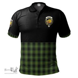 Scottish MacIver Hunting Clan Half Of Tartan Crest Tartan Polo Shirt Scottish Plaid Tartan Plaid - ScotsTee - scotstee.com