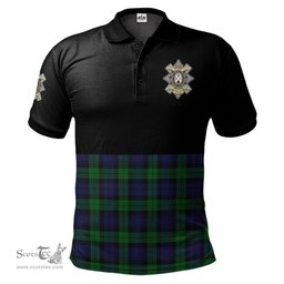 Scottish Black Watch of Canada Clan Half Of Tartan Crest Tartan Polo Shirt Scottish Plaid Tartan Plaid - ScotsTee - scotstee.com