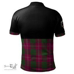Scottish Crawford Clan Half Of Tartan Crest Tartan Polo Shirt Scottish Plaid Tartan Plaid - ScotsTee - scotstee.com