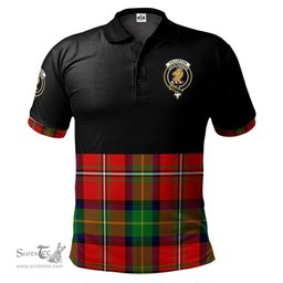 Scottish Fullerton Clan Half Of Tartan Crest Tartan Polo Shirt Scottish Plaid Tartan Plaid - ScotsTee - scotstee.com
