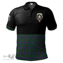 Scottish Wood Clan Half Of Tartan Crest Tartan Polo Shirt Scottish Plaid Tartan Plaid - ScotsTee - scotstee.com