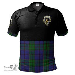 Scottish Strachan Clan Half Of Tartan Crest Tartan Polo Shirt Scottish Plaid Tartan Plaid - ScotsTee - scotstee.com