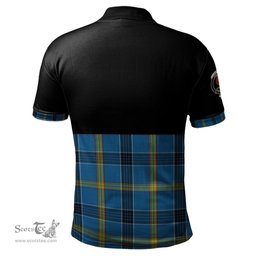 Scottish Laing Clan Half Of Tartan Crest Tartan Polo Shirt Scottish Plaid Tartan Plaid - ScotsTee - scotstee.com