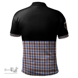 Scottish Boswell Clan Half Of Tartan Crest Tartan Polo Shirt Scottish Plaid Tartan Plaid - ScotsTee - scotstee.com