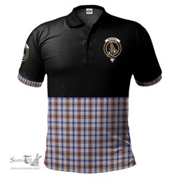 Scottish Boswell Clan Half Of Tartan Crest Tartan Polo Shirt Scottish Plaid Tartan Plaid - ScotsTee - scotstee.com