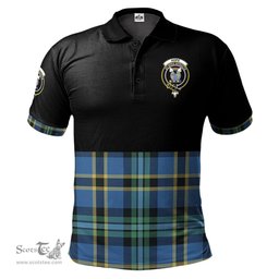 Scottish Hope Ancient Clan Half Of Tartan Crest Tartan Polo Shirt Scottish Plaid Tartan Plaid - ScotsTee - scotstee.com