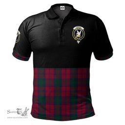 Scottish Lindsay Clan Half Of Tartan Crest Tartan Polo Shirt Scottish Plaid Tartan Plaid - ScotsTee - scotstee.com