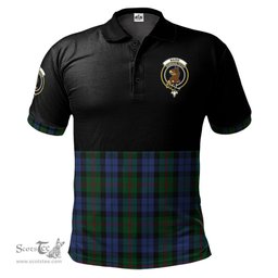 Scottish Baird Clan Half Of Tartan Crest Tartan Polo Shirt Scottish Plaid Tartan Plaid - ScotsTee - scotstee.com