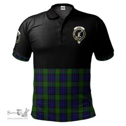 Scottish Gunn Clan Half Of Tartan Crest Tartan Polo Shirt Scottish Plaid Tartan Plaid - ScotsTee - scotstee.com