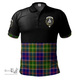 Scottish Dalrymple Clan Half Of Tartan Crest Tartan Polo Shirt Scottish Plaid Tartan Plaid - ScotsTee - scotstee.com