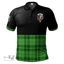 Scottish Boyle Clan Half Of Tartan Crest Tartan Polo Shirt Scottish Plaid Tartan Plaid - ScotsTee - scotstee.com