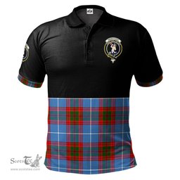 Scottish Pennycook Clan Half Of Tartan Crest Tartan Polo Shirt Scottish Plaid Tartan Plaid - ScotsTee - scotstee.com