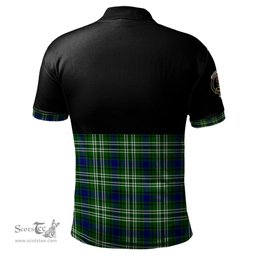 Scottish Learmonth Clan Half Of Tartan Crest Tartan Polo Shirt Scottish Plaid Tartan Plaid - ScotsTee - scotstee.com
