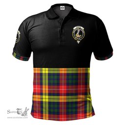 Scottish Dewar Clan Half Of Tartan Crest Tartan Polo Shirt Scottish Plaid Tartan Plaid - ScotsTee - scotstee.com