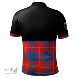 Scottish Blane Clan Half Of Tartan Crest Tartan Polo Shirt Scottish Plaid Tartan Plaid - ScotsTee - scotstee.com