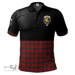 Scottish Nicolson Clan Half Of Tartan Crest Tartan Polo Shirt Scottish Plaid Tartan Plaid - ScotsTee - scotstee.com