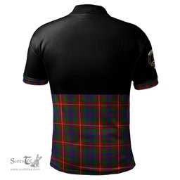 Scottish Fraser of Lovat Clan Half Of Tartan Crest Tartan Polo Shirt Scottish Plaid Tartan Plaid - ScotsTee - scotstee.com