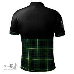 Scottish MacArthur Modern Clan Half Of Tartan Crest Tartan Polo Shirt Scottish Plaid Tartan Plaid - ScotsTee - scotstee.com