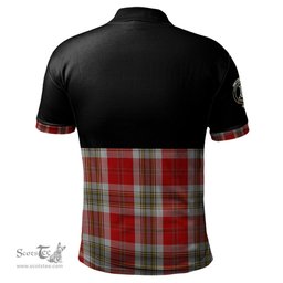 Scottish MacLean of Duart Dress Red Clan Half Of Tartan Crest Tartan Polo Shirt Scottish Plaid Tartan Plaid - ScotsTee - scotstee.com