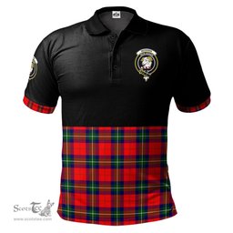 Scottish Ruthven Modern Clan Half Of Tartan Crest Tartan Polo Shirt Scottish Plaid Tartan Plaid - ScotsTee - scotstee.com