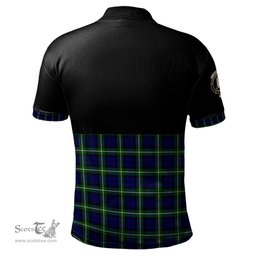 Scottish Lamont Modern Clan Half Of Tartan Crest Tartan Polo Shirt Scottish Plaid Tartan Plaid - ScotsTee - scotstee.com