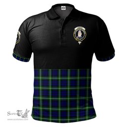 Scottish Lamont Modern Clan Half Of Tartan Crest Tartan Polo Shirt Scottish Plaid Tartan Plaid - ScotsTee - scotstee.com