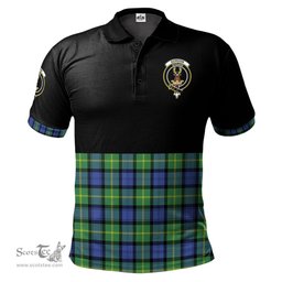 Scottish Gordon Old Ancient Clan Half Of Tartan Crest Tartan Polo Shirt Scottish Plaid Tartan Plaid - ScotsTee - scotstee.com