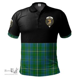 Scottish Hay Hunting Clan Half Of Tartan Crest Tartan Polo Shirt Scottish Plaid Tartan Plaid - ScotsTee - scotstee.com
