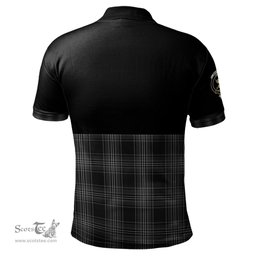 Scottish Stewart Mourning Clan Half Of Tartan Crest Tartan Polo Shirt Scottish Plaid Tartan Plaid - ScotsTee - scotstee.com