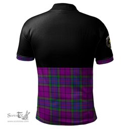 Scottish Wardlaw Modern Clan Half Of Tartan Crest Tartan Polo Shirt Scottish Plaid Tartan Plaid - ScotsTee - scotstee.com
