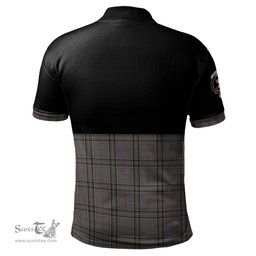 Scottish Stewart Grey Clan Half Of Tartan Crest Tartan Polo Shirt Scottish Plaid Tartan Plaid - ScotsTee - scotstee.com