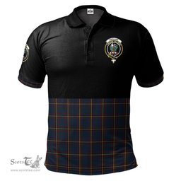 Scottish MacLaine of Lochbuie Hunting Clan Half Of Tartan Crest Tartan Polo Shirt Scottish Plaid Tartan Plaid - ScotsTee - scotstee.com