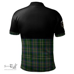 Scottish Scott Green Clan Half Of Tartan Crest Tartan Polo Shirt Scottish Plaid Tartan Plaid - ScotsTee - scotstee.com