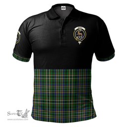 Scottish Scott Green Clan Half Of Tartan Crest Tartan Polo Shirt Scottish Plaid Tartan Plaid - ScotsTee - scotstee.com