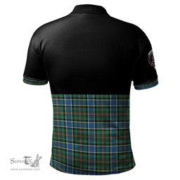 Scottish Ogilvie (Ogilvy) Hunting Ancient Clan Half Of Tartan Crest Tartan Polo Shirt Scottish Plaid Tartan Plaid - ScotsTee - scotstee.com