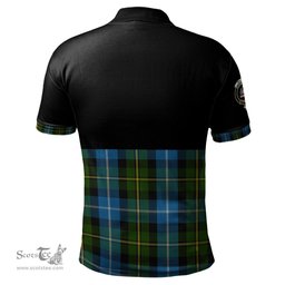 Scottish MacNeil of Barra Clan Half Of Tartan Crest Tartan Polo Shirt Scottish Plaid Tartan Plaid - ScotsTee - scotstee.com
