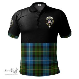 Scottish MacNeil of Barra Clan Half Of Tartan Crest Tartan Polo Shirt Scottish Plaid Tartan Plaid - ScotsTee - scotstee.com