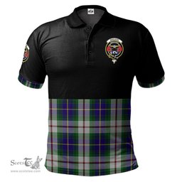 Scottish MacLeod Of Californian Clan Half Of Tartan Crest Tartan Polo Shirt Scottish Plaid Tartan Plaid - ScotsTee - scotstee.com