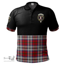 Scottish MacCulloch Dress Clan Half Of Tartan Crest Tartan Polo Shirt Scottish Plaid Tartan Plaid - ScotsTee - scotstee.com