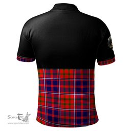 Scottish Cameron of Lochiel Modern Clan Half Of Tartan Crest Tartan Polo Shirt Scottish Plaid Tartan Plaid - ScotsTee - scotstee.com