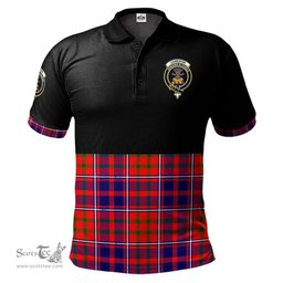 Scottish Cameron of Lochiel Modern Clan Half Of Tartan Crest Tartan Polo Shirt Scottish Plaid Tartan Plaid - ScotsTee - scotstee.com
