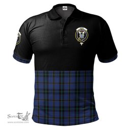 Scottish Hope (Vere - Weir) Clan Half Of Tartan Crest Tartan Polo Shirt Scottish Plaid Tartan Plaid - ScotsTee - scotstee.com